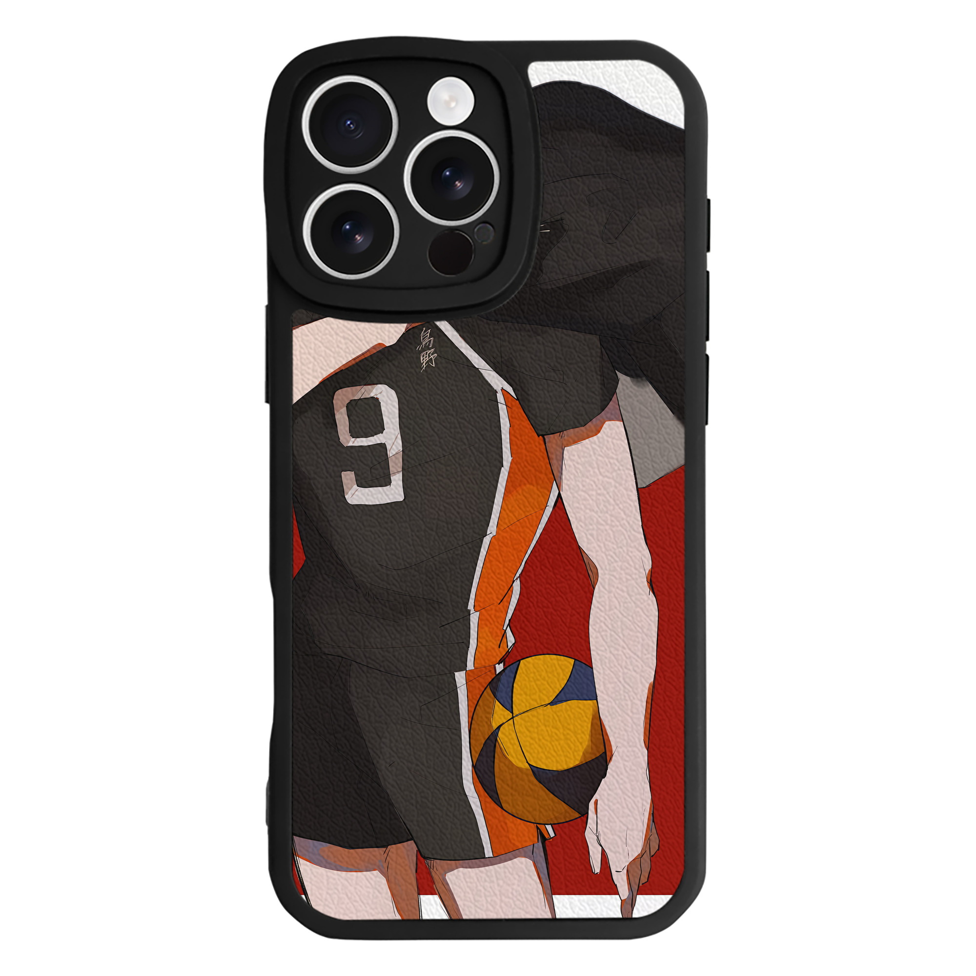 （画像用） ハイキュー!! Haikyu!! 【iPhone 16シリーズ対応】シリコンスマホケース（レザー調） 材質：シリコン